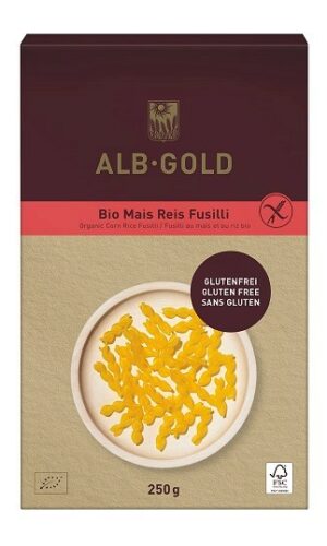 MAKARON (KUKURYDZIANO - RYŻOWY) ŚWIDERKI BEZGLUTENOWY BIO 250 g - ALB-GOLD