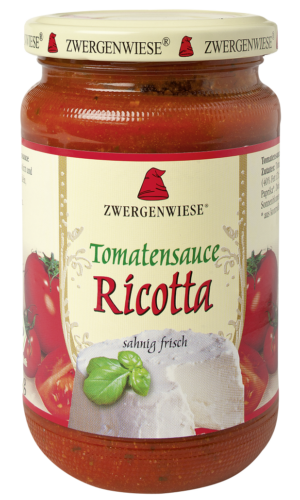 SOS POMIDOROWY Z RICOTTĄ BEZGLUTENOWY BIO 340 ml - ZWERGENWIESE