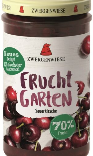 MUS WIŚNIOWY (70 % OWOCÓW) BEZGLUTENOWY BIO 225 g - ZWERGENWIESE