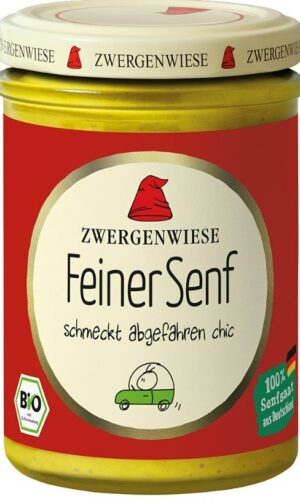 MUSZTARDA DELIKATESOWA BEZGLUTENOWA BIO 160 ml - ZWERGENWIESE