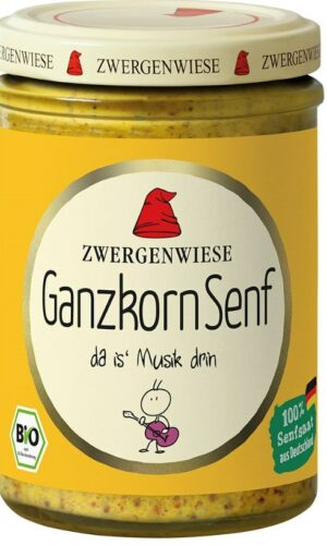 MUSZTARDA FRANCUSKA BEZGLUTENOWA BIO 160 ml - ZWERGENWIESE