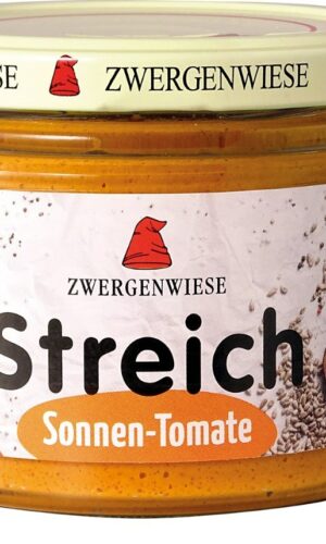 PASTA SŁONECZNIKOWA Z SUSZONYMI POMIDORAMI BEZGLUTENOWA BIO 180 g - ZWERGENWIESE
