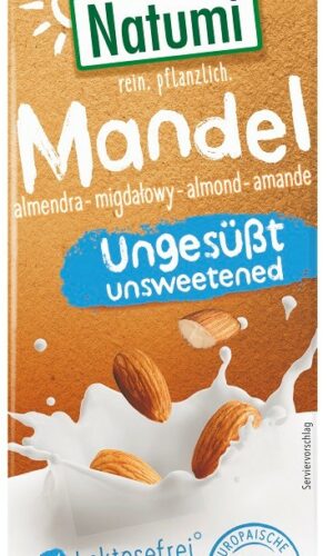 NAPÓJ MIGDAŁOWY BEZ DODATKU CUKRÓW BEZGLUTENOWY BIO 1 L - NATUMI