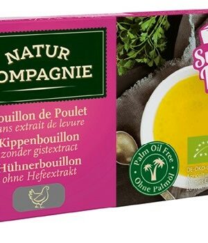 BULION - KOSTKI DROBIOWE BEZ DODATKU CUKRÓW I DROŻDŻY BIO (8 x 10 g) 80 g - NATUR COMPAGNIE