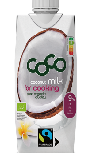COCONUT MILK - NAPÓJ KOKOSOWY DO GOTOWANIA BEZ DODATKU CUKRÓW BIO 500 ml - COCO (DR MARTINS)