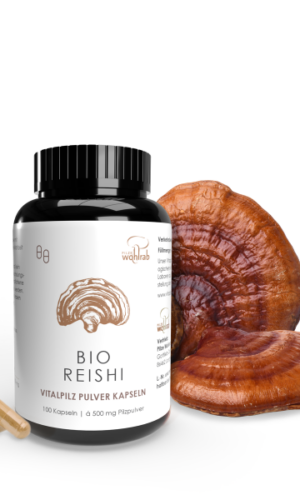 GRZYBY REISHI BIO (500 mg) 100 KAPSUŁEK - PILZE WOHLRAB