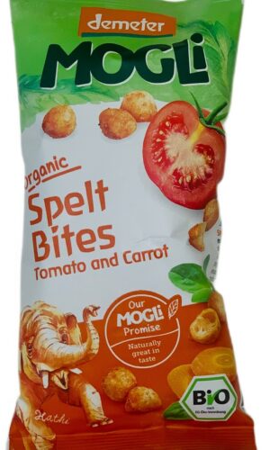 CHRUPKI ORKISZOWE POMIDOROWO - MARCHEWKOWE DEMETER BIO 40 g - MOGLI