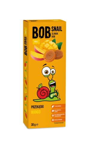 PRZEKĄSKA ROLL MANGO BEZ DODATKU CUKRÓW BEZGLUTENOWA 30 g - BOB SNAIL