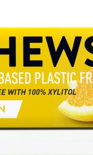 GUMA DO ŻUCIA Z KSYLITOLEM O SMAKU CYTRYNOWYM (10 szt.) 15 g  - CHEWSY