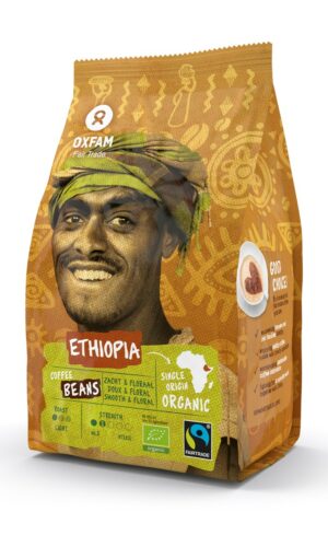 KAWA ZIARNISTA ARABICA 100 % ETIOPIA FAIR TRADE BIO 250 g - OXFAM