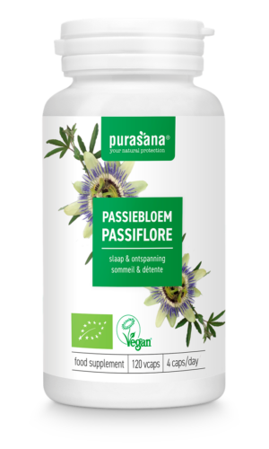 MĘCZENNICA CIELISTA (PASSIFLORA) BIO (125 mg) 120 KAPSUŁEK - PURASANA