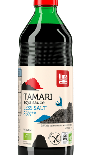 SOS SOJOWY TAMARI 25 % MNIEJ SOLI BEZGLUTENOWY BIO 500 ml - LIMA
