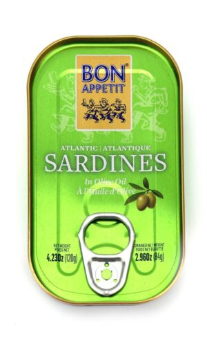 SARDYNKI PORTUGALSKIE W OLIWIE Z OLIWEK 120 g (84 g) - BON APPETIT
