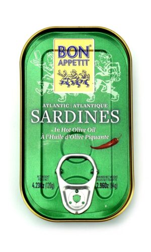 SARDYNKI PORTUGALSKIE W PIKANTNEJ OLIWIE Z OLIWEK 120 g (84 g) - BON APPETIT