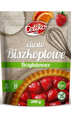MIESZANKA DO WYPIEKU CIASTA BISZKOPTOWEGO BEZGLUTENOWA 200 g - CELIKO