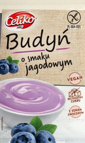 BUDYŃ O SMAKU JAGODOWYM BEZGLUTENOWY 40 g - CELIKO