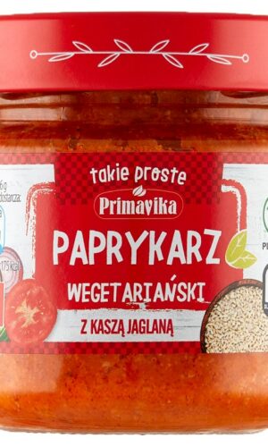PAPRYKARZ WEGAŃSKI Z KASZĄ JAGLANĄ BEZGLUTENOWY 160 g - PRIMAVIKA