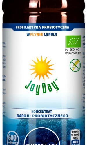 KONCENTRAT NAPOJU PROBIOTYCZNEGO OWOCE LASU BEZGLUTENOWY BIO 500 ml - JOY DAY