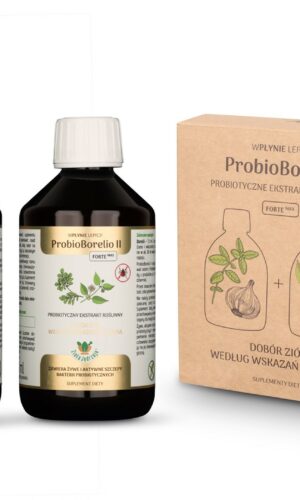 PROBIOTYCZNY EKSTRAKT ZIOŁOWY PROBIOBORELIO BEZGLUTENOWY BIO (2 x 300 ml) 600 ml - JOY DAY (ZIOŁA JĘDRZEJA)