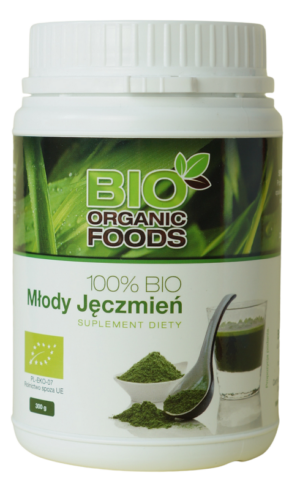 SOK Z MŁODEGO JĘCZMIENIA SPROSZKOWANY BIO 300 g - BIO ORGANIC FOODS