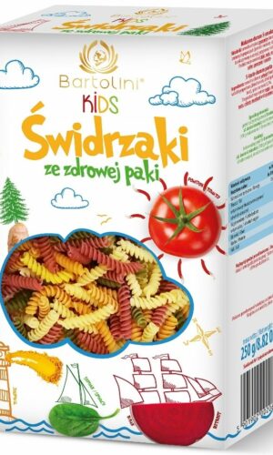 MAKARON (SEMOLINOWY Z SUSZONYMI WARZYWAMI) DLA DZIECI ŚWIDRZAKI 250 g - BARTOLINI