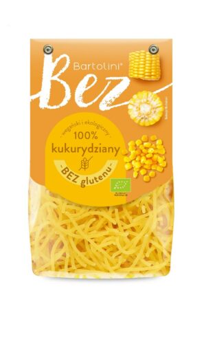 MAKARON (KUKURYDZIANY) KRAJANKA BEZGLUTENOWY BIO 250 g - BARTOLINI