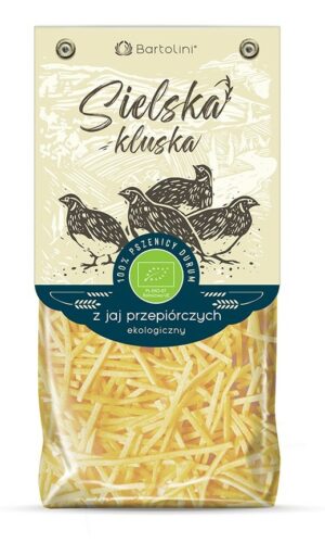 MAKARON (Z JAJ PRZEPIÓRCZYCH) KRAJANKA BIO 250 g - BARTOLINI (SIELSKA KLUSKA)