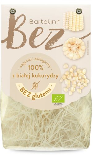 MAKARON (Z BIAŁEJ KUKURYDZY) KRAJANKA BEZGLUTENOWY BIO 250 g - BARTOLINI