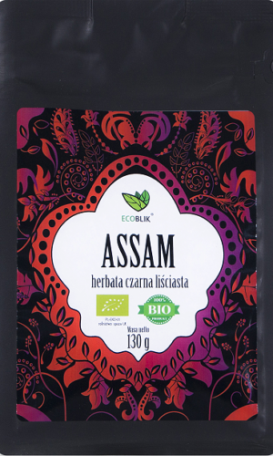 HERBATA CZARNA LIŚCIASTA ASSAM BIO 130 g - ECOBLIK