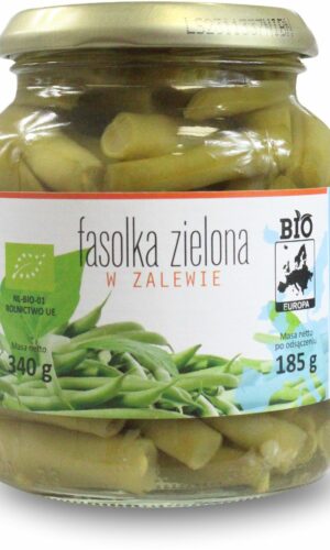 FASOLKA ZIELONA W ZALEWIE BIO 340 g (185 g) (SŁOIK) - BIO PLANET