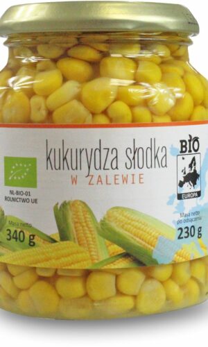 KUKURYDZA SŁODKA W ZALEWIE BIO 340 g (230 g) (SŁOIK) - BIO PLANET