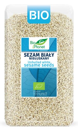 SEZAM BIAŁY NIEŁUSKANY BIO 1 kg - BIO PLANET