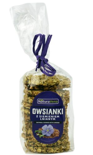 CIASTKA OWSIANKI Z SIEMIENIEM LNIANYM 175 g - NATURAVENA