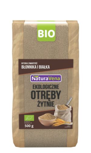 OTRĘBY ŻYTNIE BIO 500 g - NATURAVENA