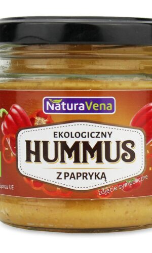 HUMMUS Z PAPRYKĄ BIO 185 g - NATURAVENA