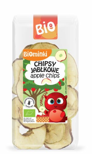 CHIPSY JABŁKOWE BEZGLUTENOWE BIO 30 g - BIOMINKI
