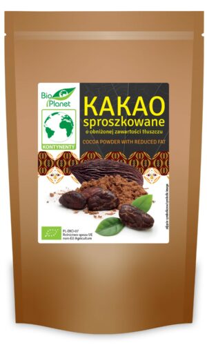 KAKAO SPROSZKOWANE O OBNIŻONEJ ZAWARTOŚCI TŁUSZCZU BIO 200 g - BIO PLANET