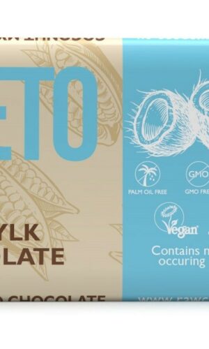 CZEKOLADA KOKOSOWA Z OLEJEM MCT BEZ DODATKU CUKRÓW BEZGLUTENOWA KETO BIO 40 g - COCOA