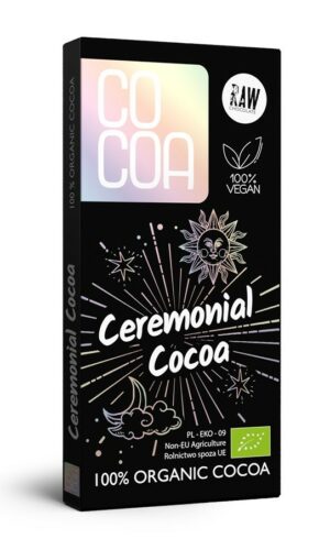 KAKAO CEREMONIALNE TABLICZKA BIO 50 g - COCOA