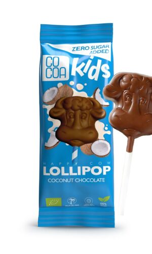 LIZAK Z CZEKOLADY KOKOSOWEJ BEZ DODATKU CUKRÓW BIO 15 g - COCOA