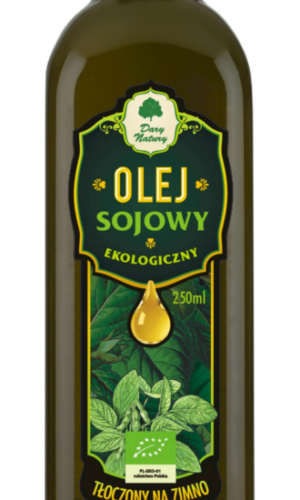 OLEJ SOJOWY TŁOCZONY NA ZIMNO BIO 250 ml - DARY NATURY