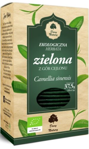 HERBATA ZIELONA BIO (25 x 1,5 g) 37,5 g - DARY NATURY