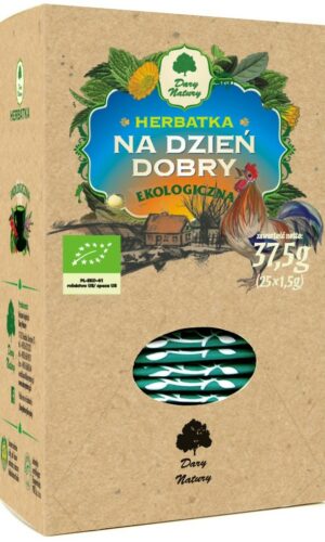 HERBATKA NA DZIEŃ DOBRY BIO (25 x 1,5 g) 37,5 g - DARY NATURY