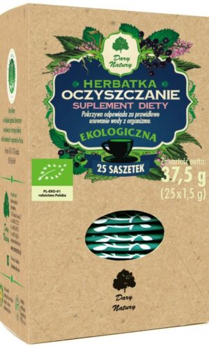 HERBATKA OCZYSZCZENIE BIO (25 x 1,5 g) 37,5 g - DARY NATURY