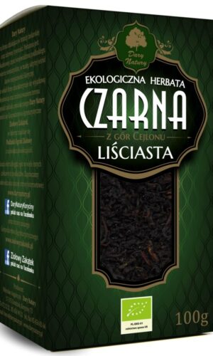 HERBATA CZARNA LIŚCIASTA BIO 100 g - DARY NATURY