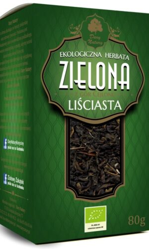 HERBATA ZIELONA LIŚCIASTA BIO 80 g - DARY NATURY