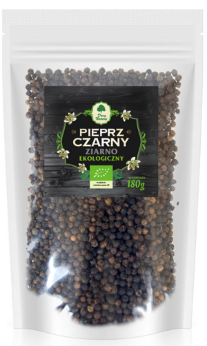PIEPRZ CZARNY ZIARNO (UZUPEŁNIENIE) BIO 180 g - DARY NATURY