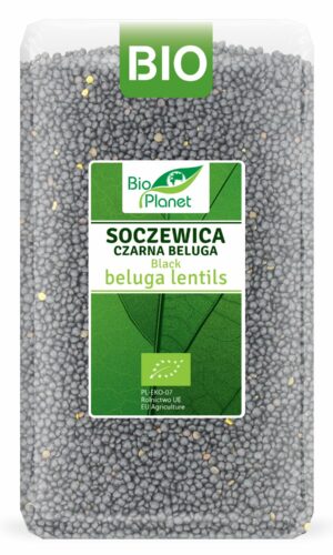 SOCZEWICA CZARNA BELUGA BIO 1 kg - BIO PLANET