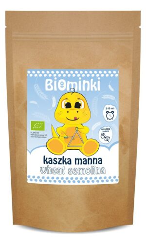 KASZKA MANNA BEZ DODATKU CUKRÓW BIO 200 g - BIOMINKI