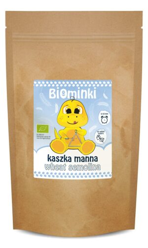 KASZKA MANNA BEZ DODATKU CUKRÓW BIO 500 g - BIOMINKI